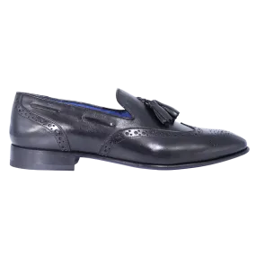 Aliverti Slip-On - Nero (Genuine Leather Upper & Sole)