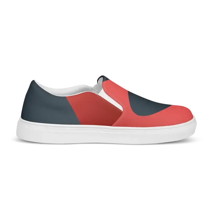 Eye Catching Blue Mens Canvas Shoes Abstract Pattern