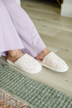 Fuzziest Feet Animal Print Slippers In Pink - 6/5/2023