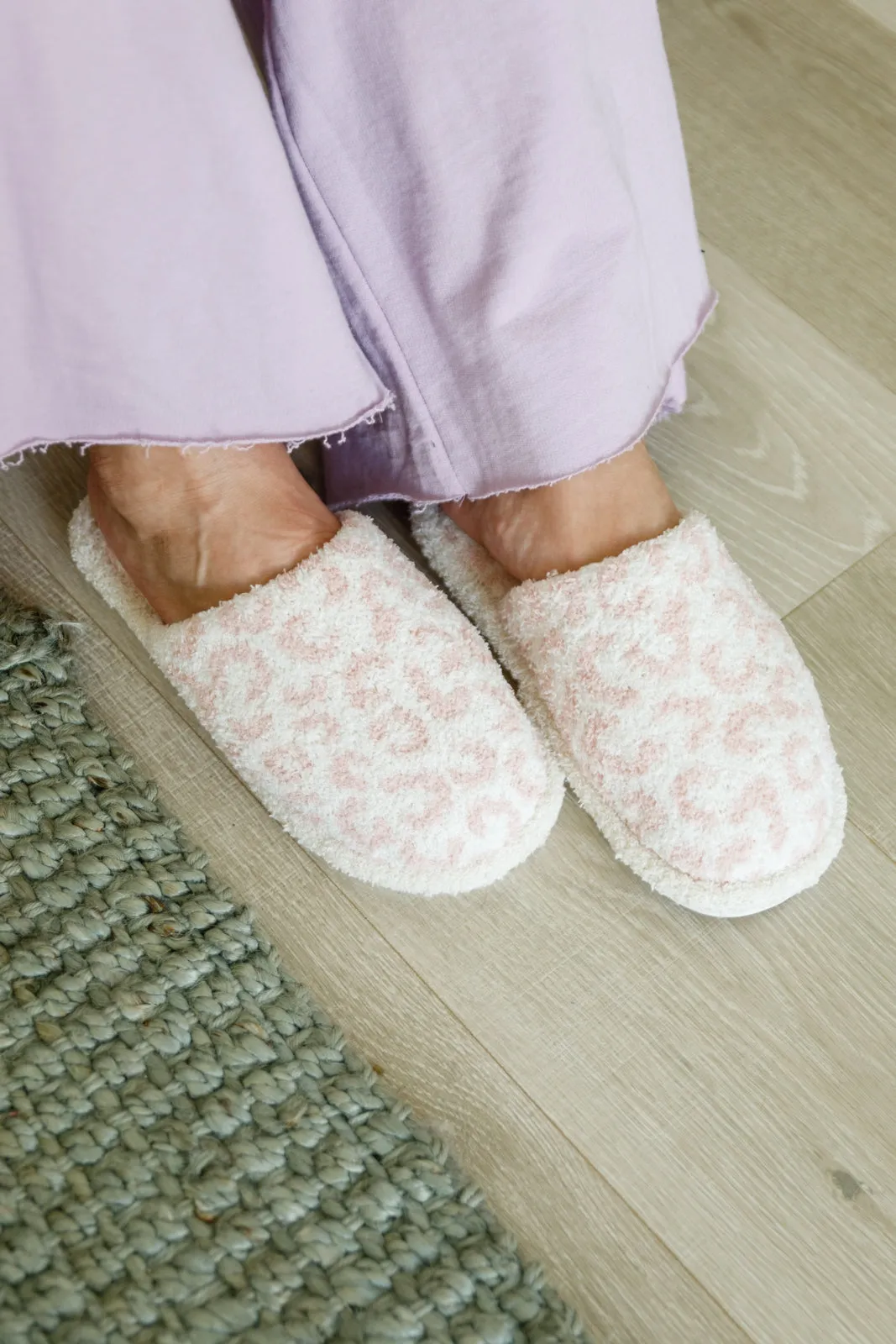 Fuzziest Feet Animal Print Slippers In Pink - 6/5/2023