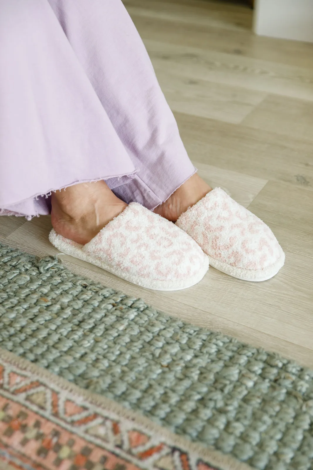 Fuzziest Feet Animal Print Slippers In Pink - 6/5/2023