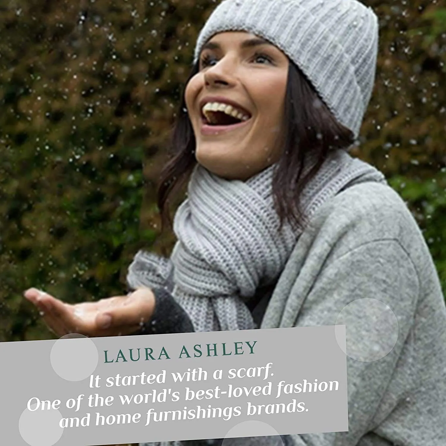 Laura Ashley Ladies Terry Scuff Slipper with Bow, Grey, X-Large