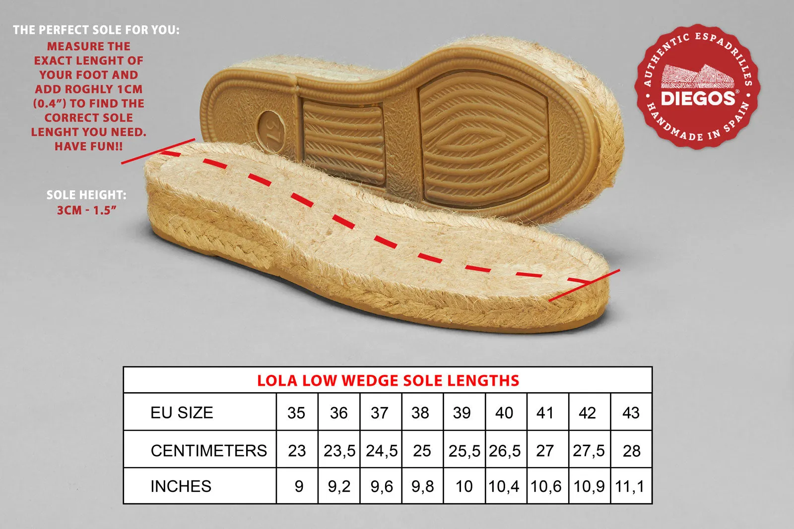 Lola low wedge sole