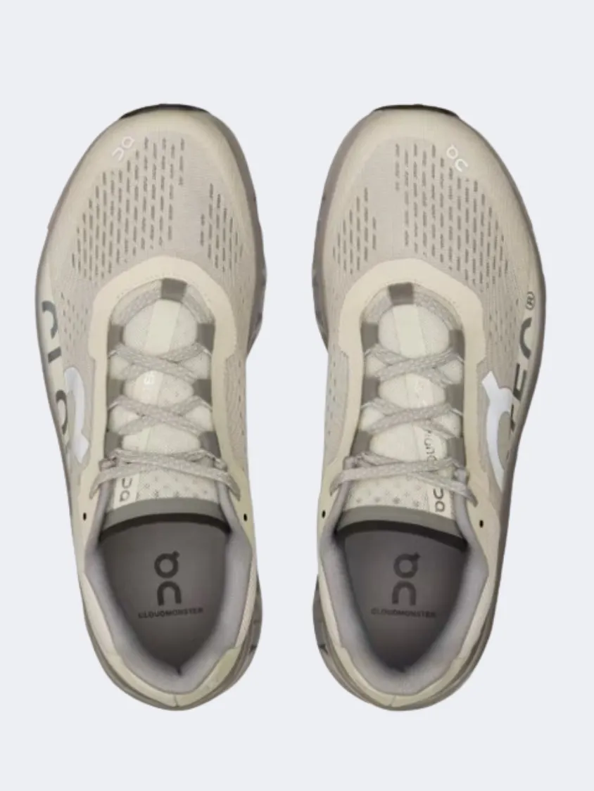 On Cloudmonster Men Running Shoes Ice/Alloy