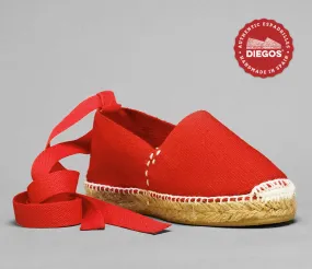 red espadrilles