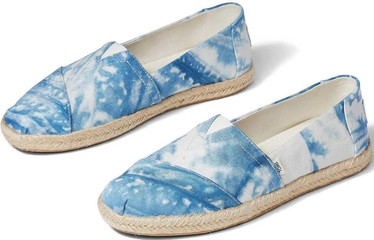 Toms Eco Dye Alpargata Rope Plant Dyed Indigo Womens Shoes