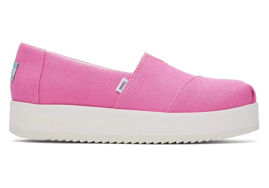TOMS Womens Alpargata Midform Espadrille - Pink